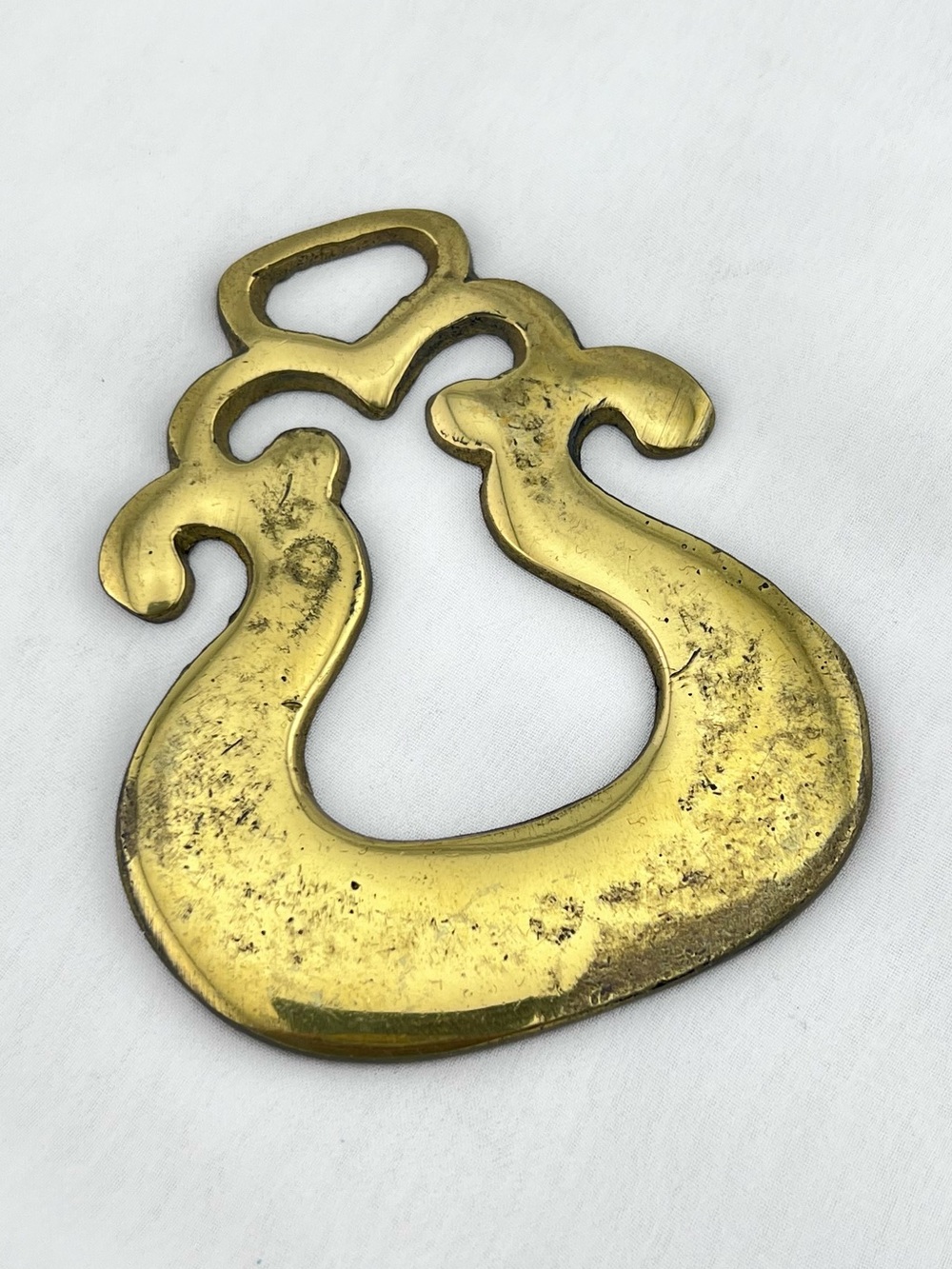 Brass Horse Medallion Vintage English Ark Noah Animal Boat Show Parade Harness